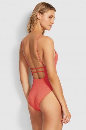 Stardust Square Neck One Piece by Seafolly