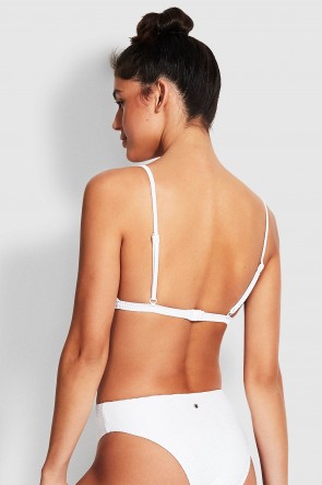 Essentials Bralette Bikini Top White 